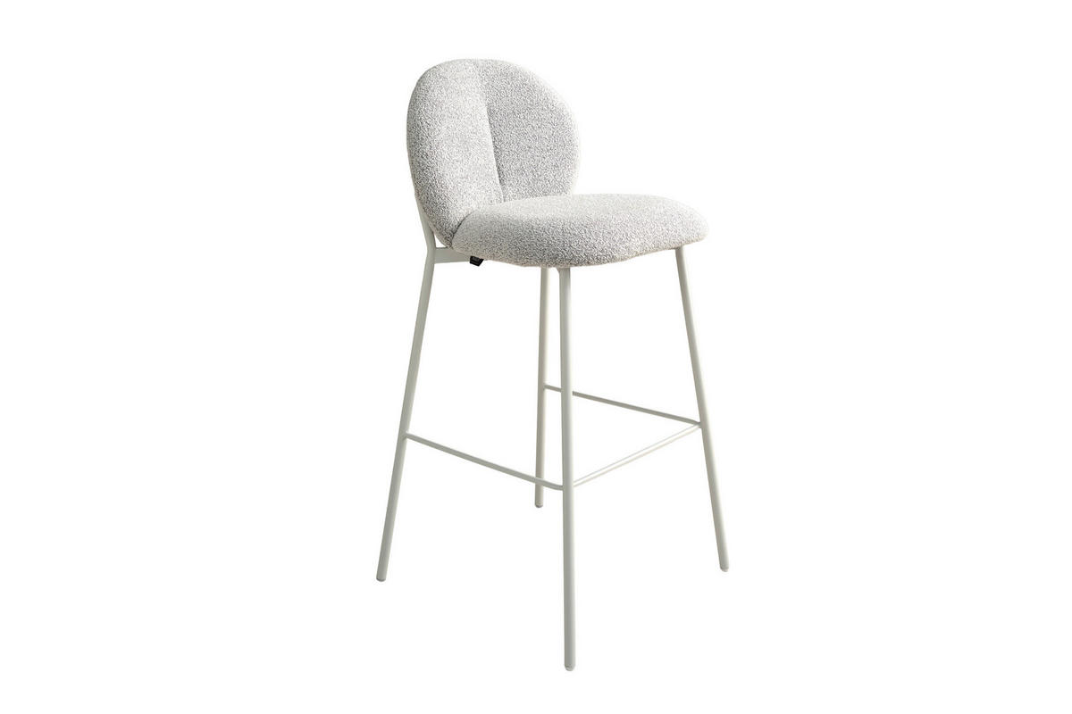 BARHOCKER-SET in Greige  - Greige/Seidengrau, MODERN, Textil/Metall (47/102,7/52cm) - Schöner Wohnen
