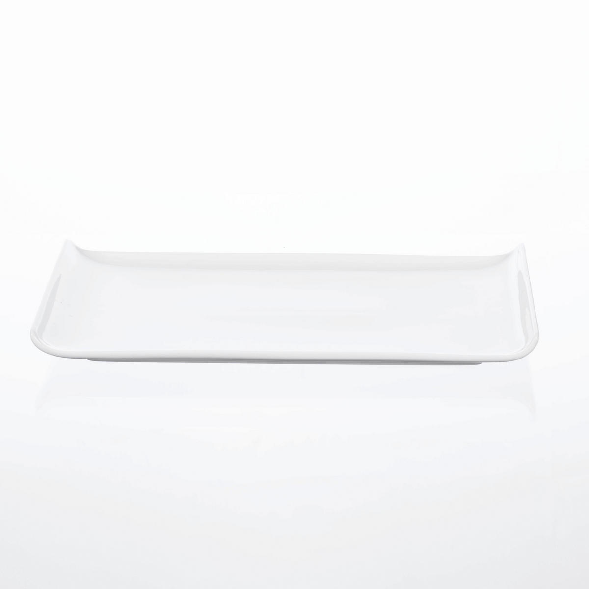 SERVIERPLATTE  - Weiß, Basics, Keramik (30/14/3cm)