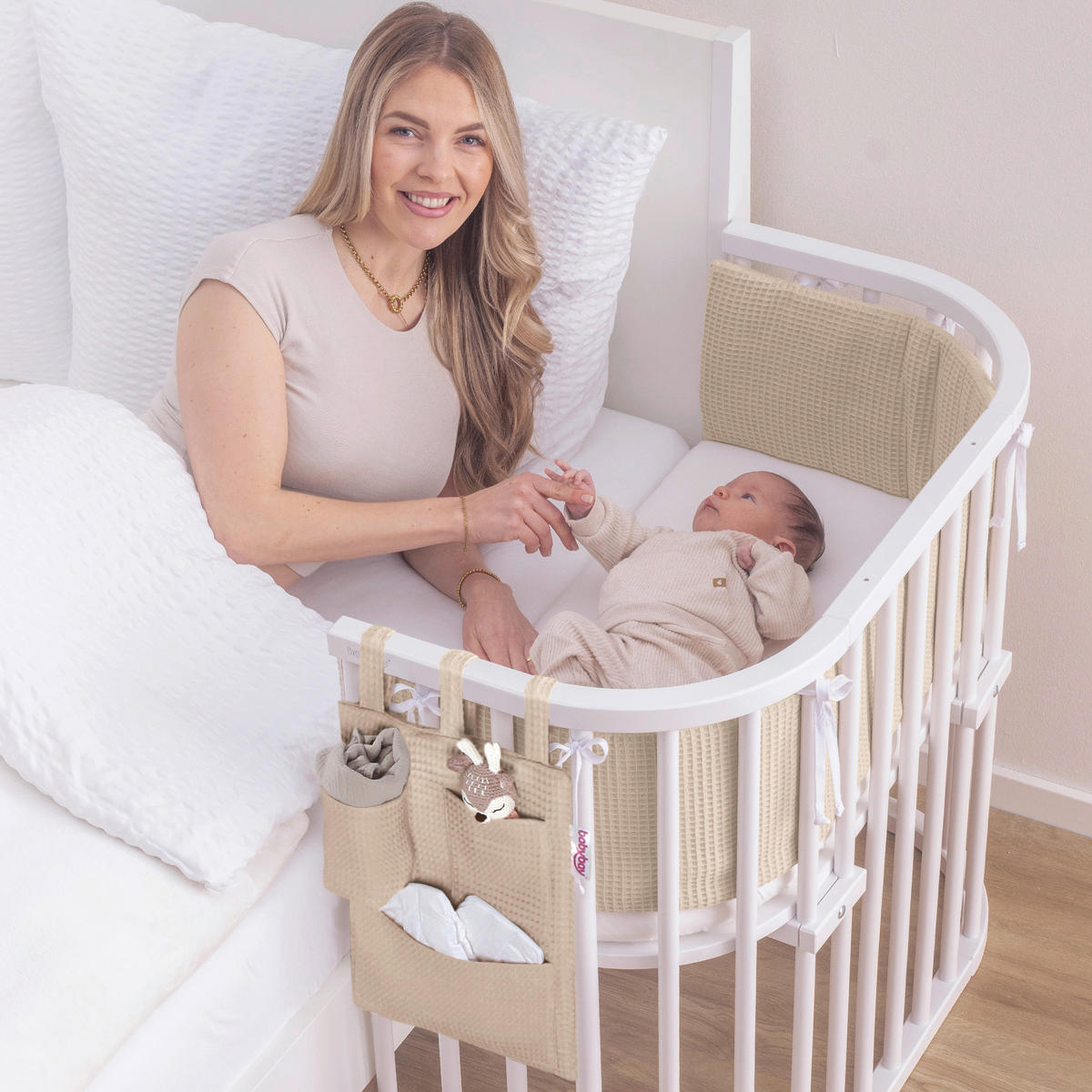 BETTTASCHE - Sandfarben, Basics (38/28/2,5cm) - Babybay