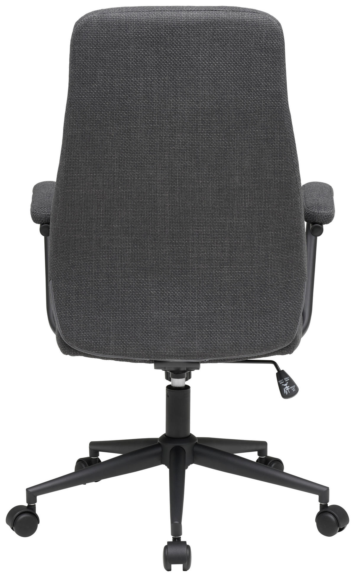 DREHSTUHL Webstoff Anthrazit, Schwarz  - Anthrazit/Schwarz, MODERN, Kunststoff/Textil (60/106-114/65cm) - MID.YOU