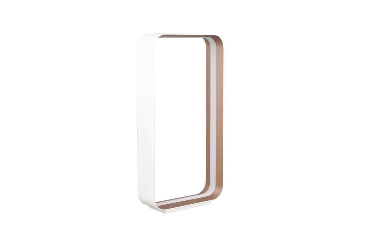 LED-TISCHLEUCHTE Cizione 30/61/10 cm  - Braun/Weiß, Design, Metall (30/61/10cm) - Trio Leuchten