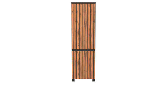 MIDISCHRANK 40/133/35 cm  - Eiche Wotan/Graphitfarben, Natur, Holzwerkstoff/Kunststoff (40/133/35cm) - Xora