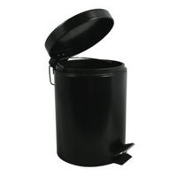 Kosmetikeimer Unis 5L Schwarz Metall   - Schwarz, Basics, Kunststoff/Metall (20,5/27,7cm)