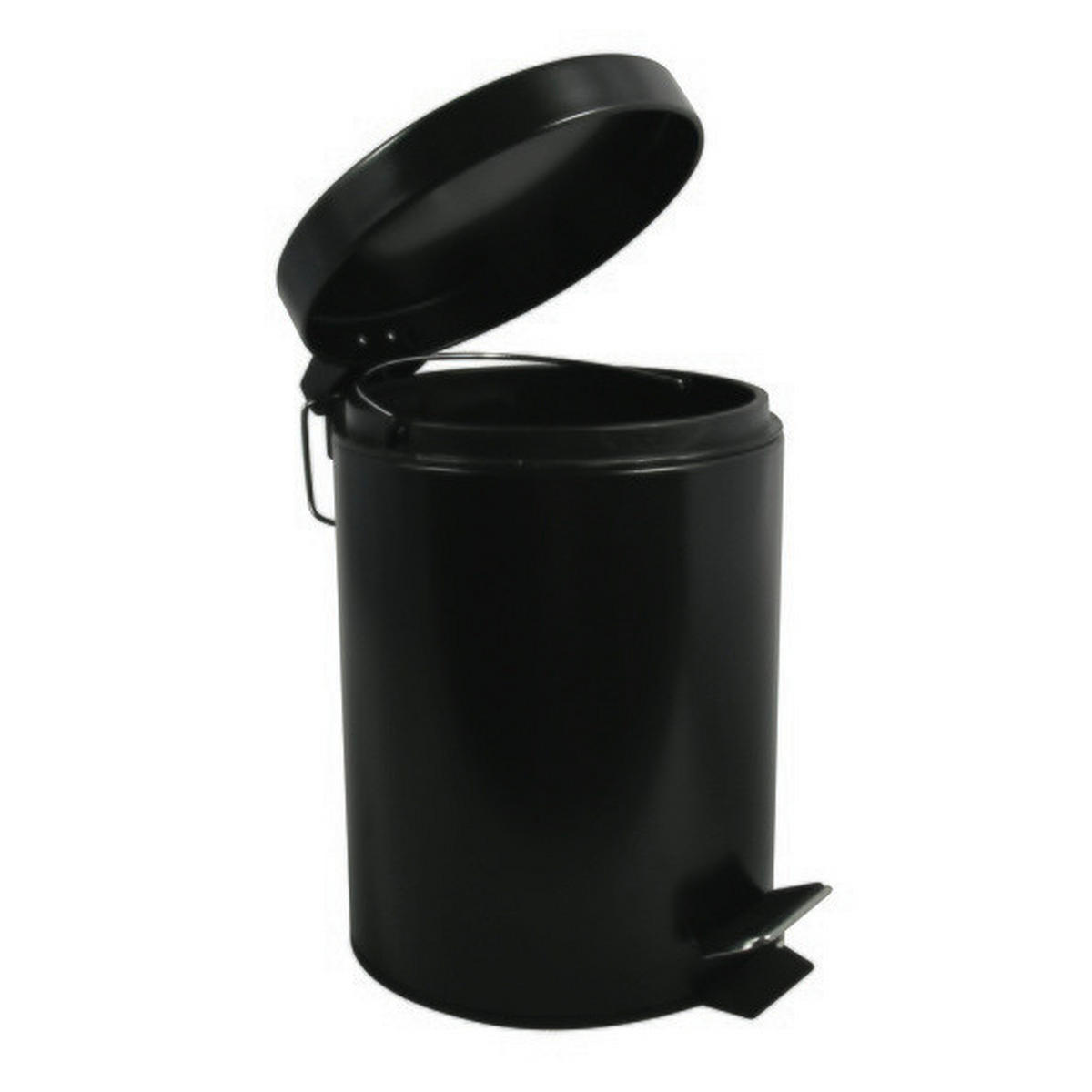 Kosmetikeimer Unis 5L Schwarz Metall   - Schwarz, Basics, Kunststoff/Metall (20,5/27,7cm)