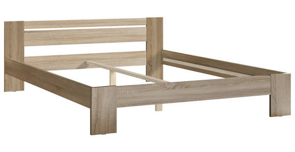 BETT 180/200 cm  in Sonoma Eiche  - Sonoma Eiche, KONVENTIONELL, Holzwerkstoff (180/200cm) - Carryhome