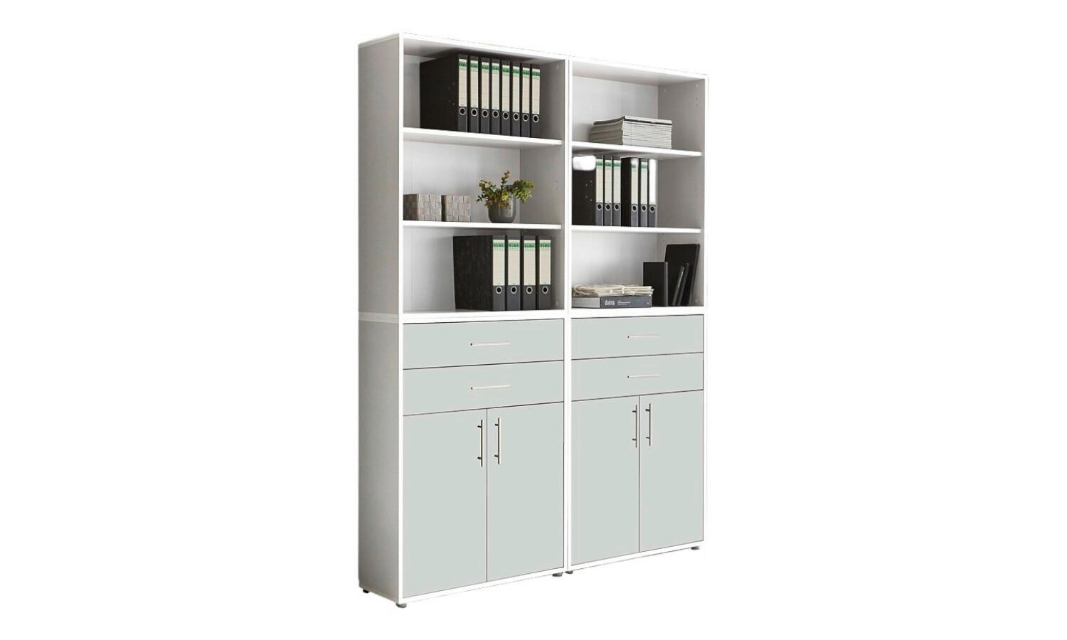 AKTENSCHRANK Weiß  - Weiß, MODERN, Holzwerkstoff (168,8/227,2/33cm) - MID.YOU