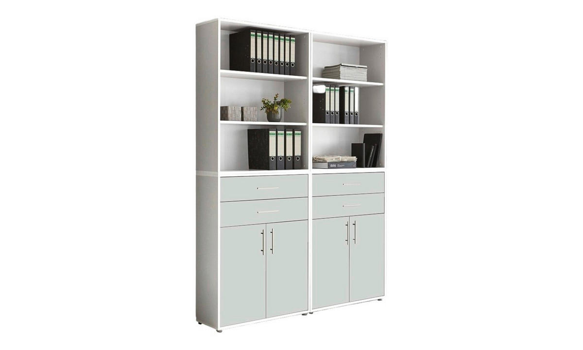 AKTENSCHRANK Weiß  - Weiß, MODERN, Holzwerkstoff (168,8/227,2/33cm) - MID.YOU