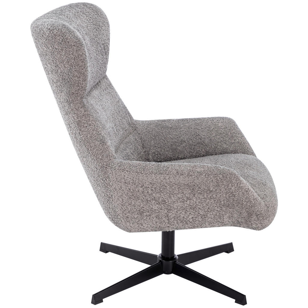 Thumbnail - Carryhome Relaxsessel, Hellgrau, Metall, Textil, 81x101x89 cm, Sitzfläche 360° drehbar, Wohnzimmer, Sessel, Relaxsessel