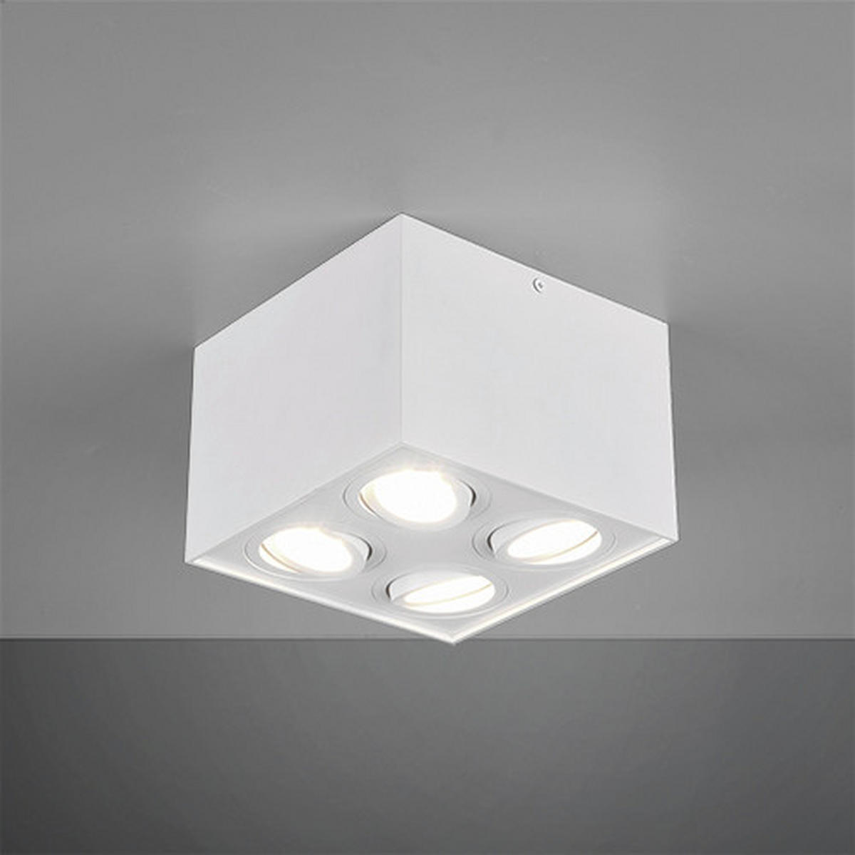 DECKENLEUCHTE     - Weiss, Basics, Metall (17,8/12,5/17,8cm) - Trio Leuchten