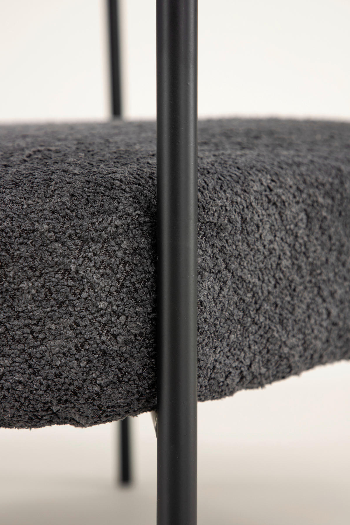 FÅTÖLJ i textil, metall mörkgrå, svart  - mörkgrå/svart, Design, metall/textil (88/75,5/81cm) - Lomoco