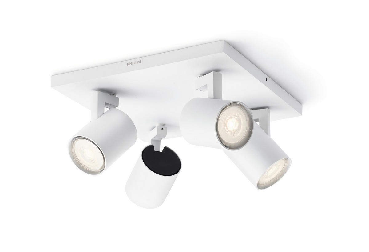 LED-DECKENLEUCHTE Spot Runner 24/24/19 cm   - Weiß, Basics, Metall (24/24/19cm) - Philips
