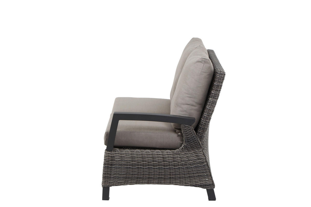 LOUNGEGARNITUR 5-teilig   302/88/219 cm Aluminium  - Grau, Basics, Keramik/Kunststoff (302/88/219cm) - Siena Garden