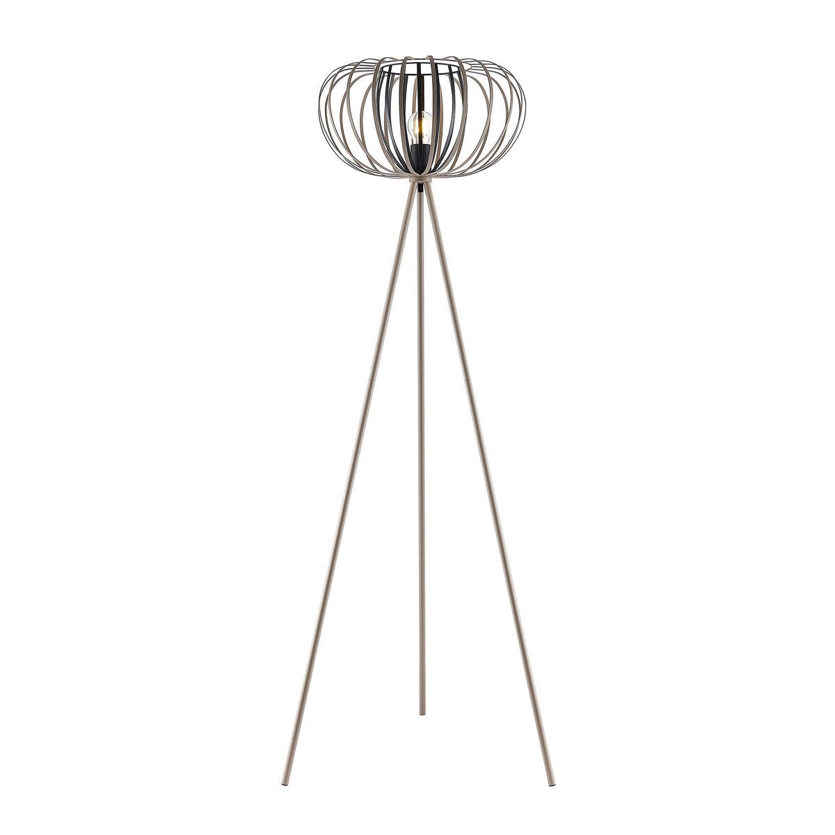 STEHLEUCHTE Melina 63,5/153 cm   - Sandfarben/Beige, Design, Metall (63,5/153cm) - Novel