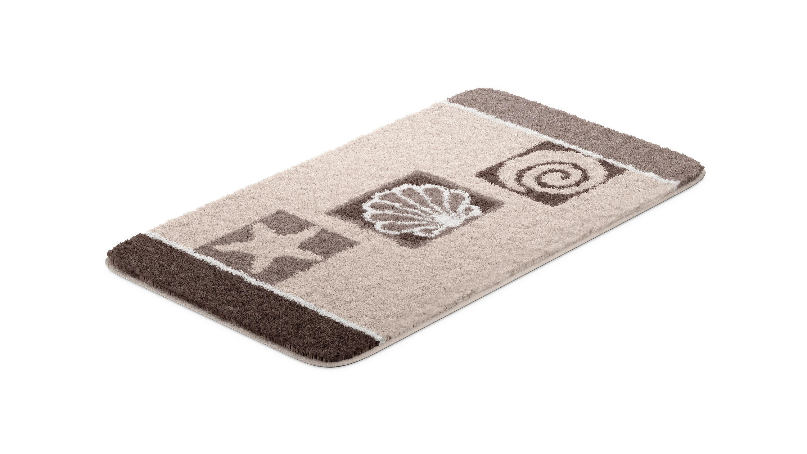 KOUPELNOVÁ PŘEDLOŽKA, 65/115 cm - šedohnědá, Basics, textil/plast (65/115cm) - Grund