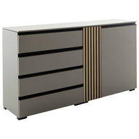 SIDEBOARD Schwarz, Greige, Wildeiche  167/92/45 cm  - Wildeiche/Greige, Design, Holz/Holzwerkstoff (167/92/45cm) - Moderano