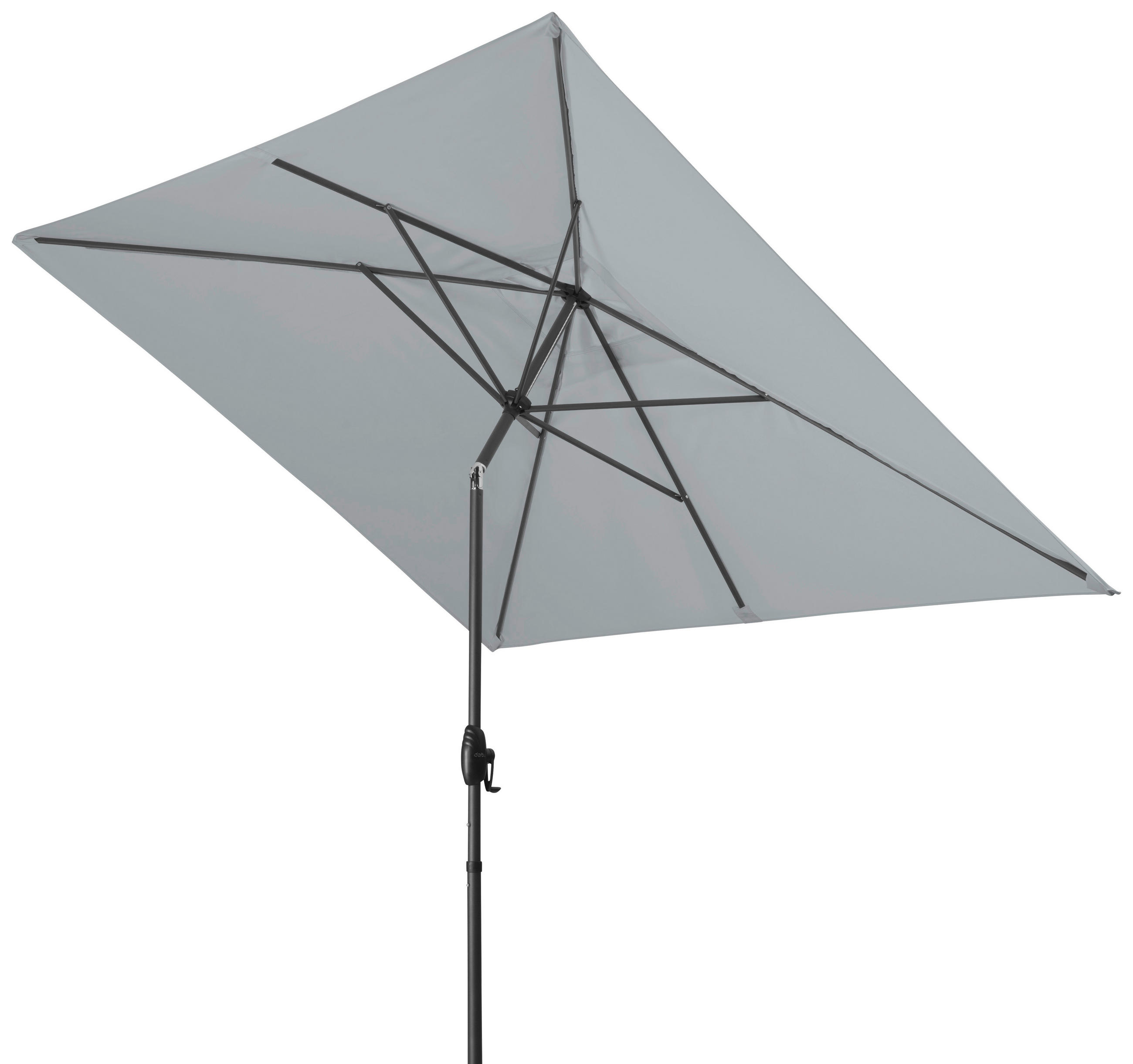 SONNENSCHIRM 250x200 cm Hellgrau  - Anthrazit/Hellgrau, Design, Textil/Metall (250/200cm) - Doppler