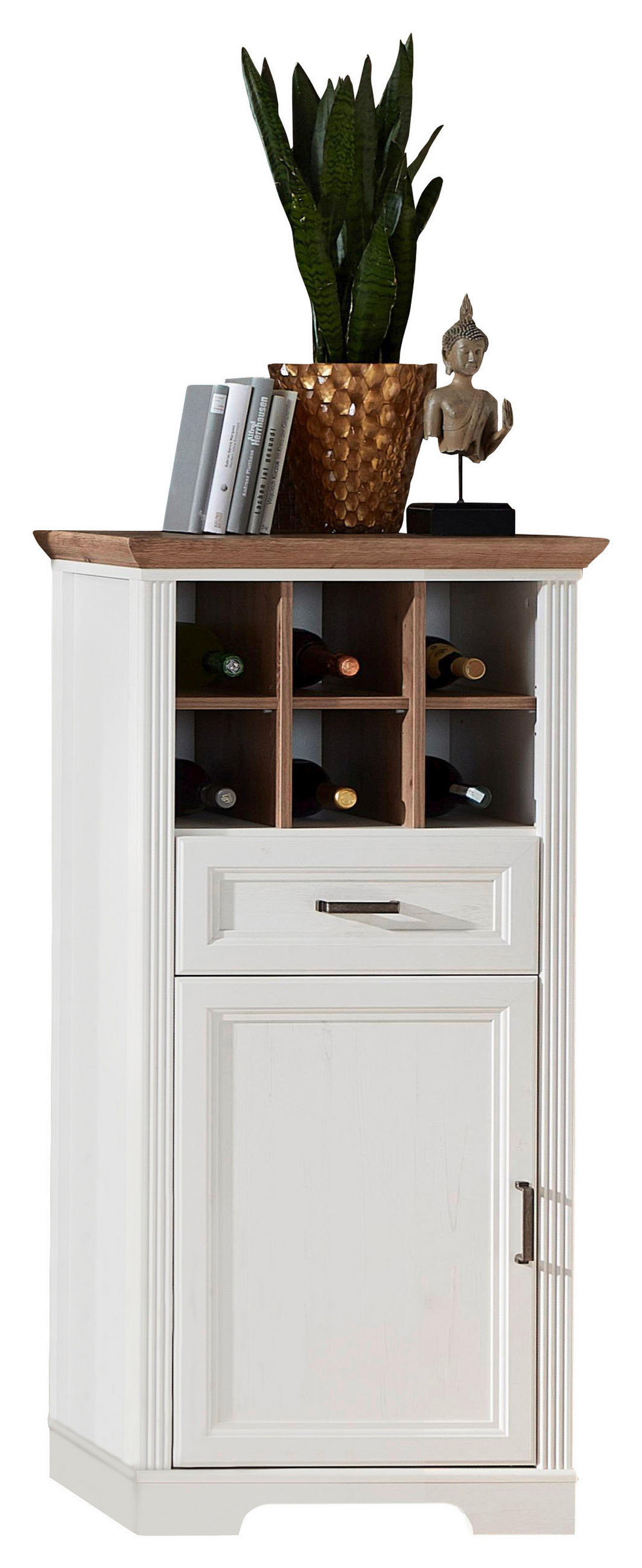 KOMODA   66/136/42 cm    - boje hrasta, Romantično / ladanjski, drvni materijal/metal (66/136/42cm) - Landscape