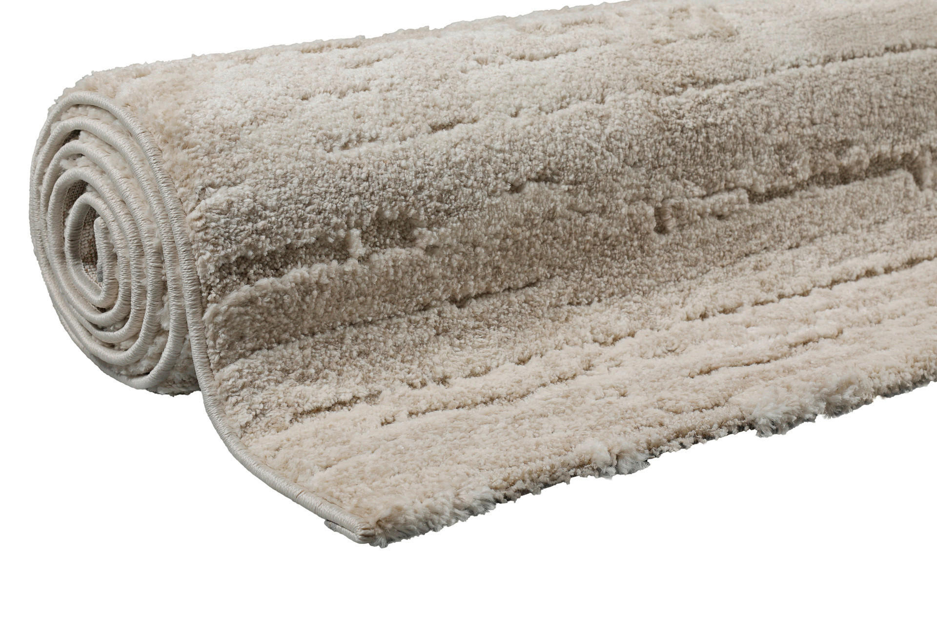 Thumbnail - Wecon Home Webteppich Peer, Beige, Textil, Struktur, rechteckig, 140x200 cm, für Fußbodenheizung geeignet, in verschiede...