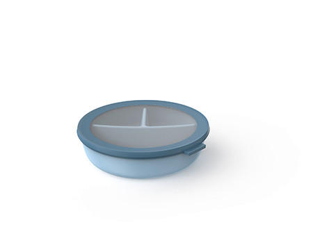 BENTOBOX - Transparent/Hellblau, KONVENTIONELL, Kunststoff (23/23/6cm) - Mepal