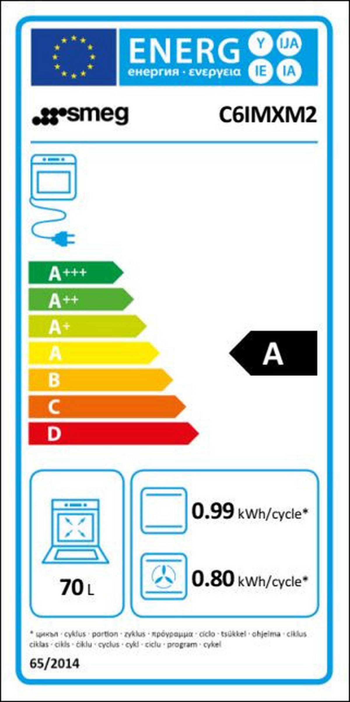 HERD C6IMXM2  - Edelstahlfarben, Basics, Metall (60/80,3/65,1cm) - SMEG