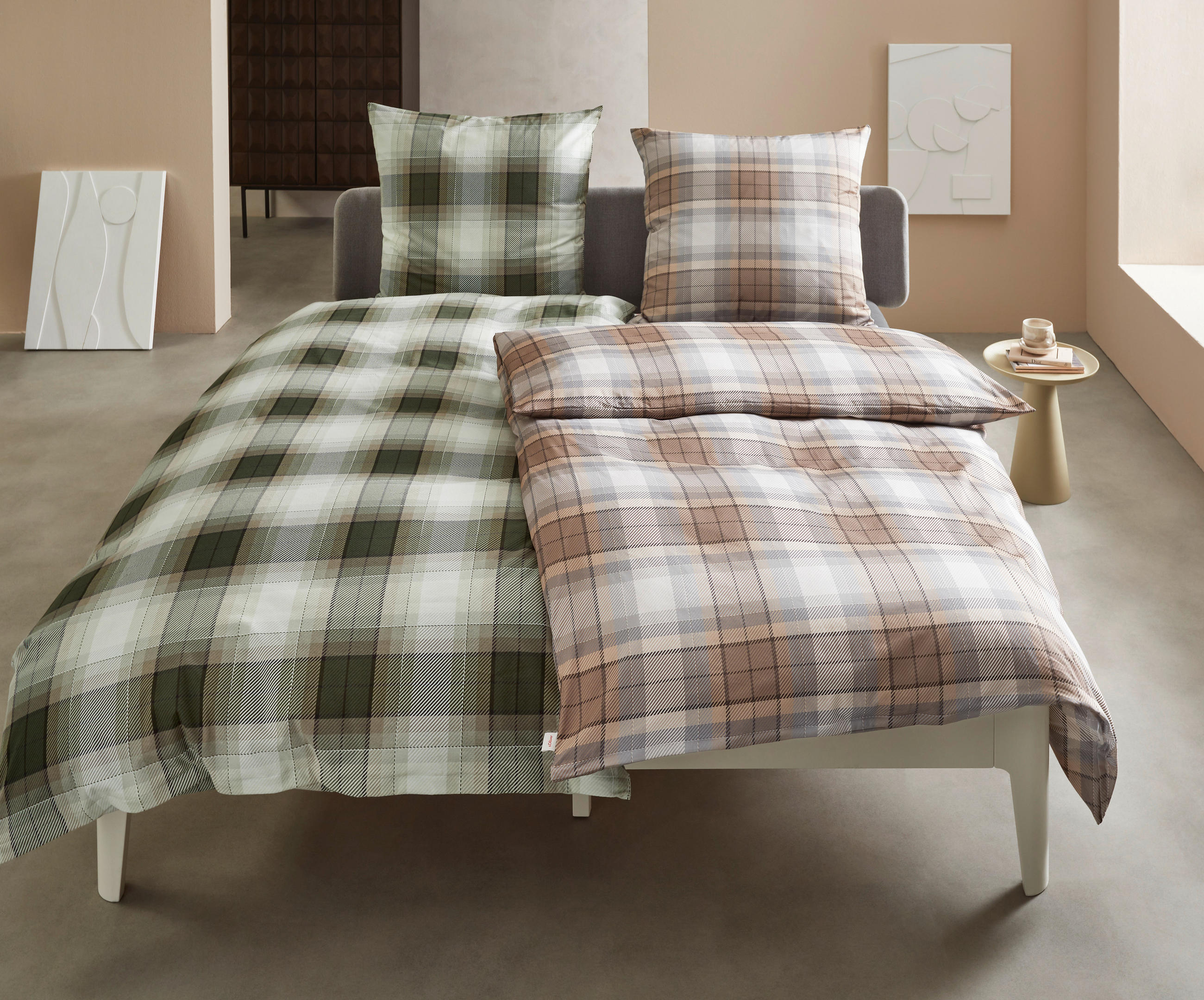 BETTWÄSCHE s.Oliver Flanell 135/200 cm  - Taupe, Basics, Textil (135/200cm) - S. Oliver