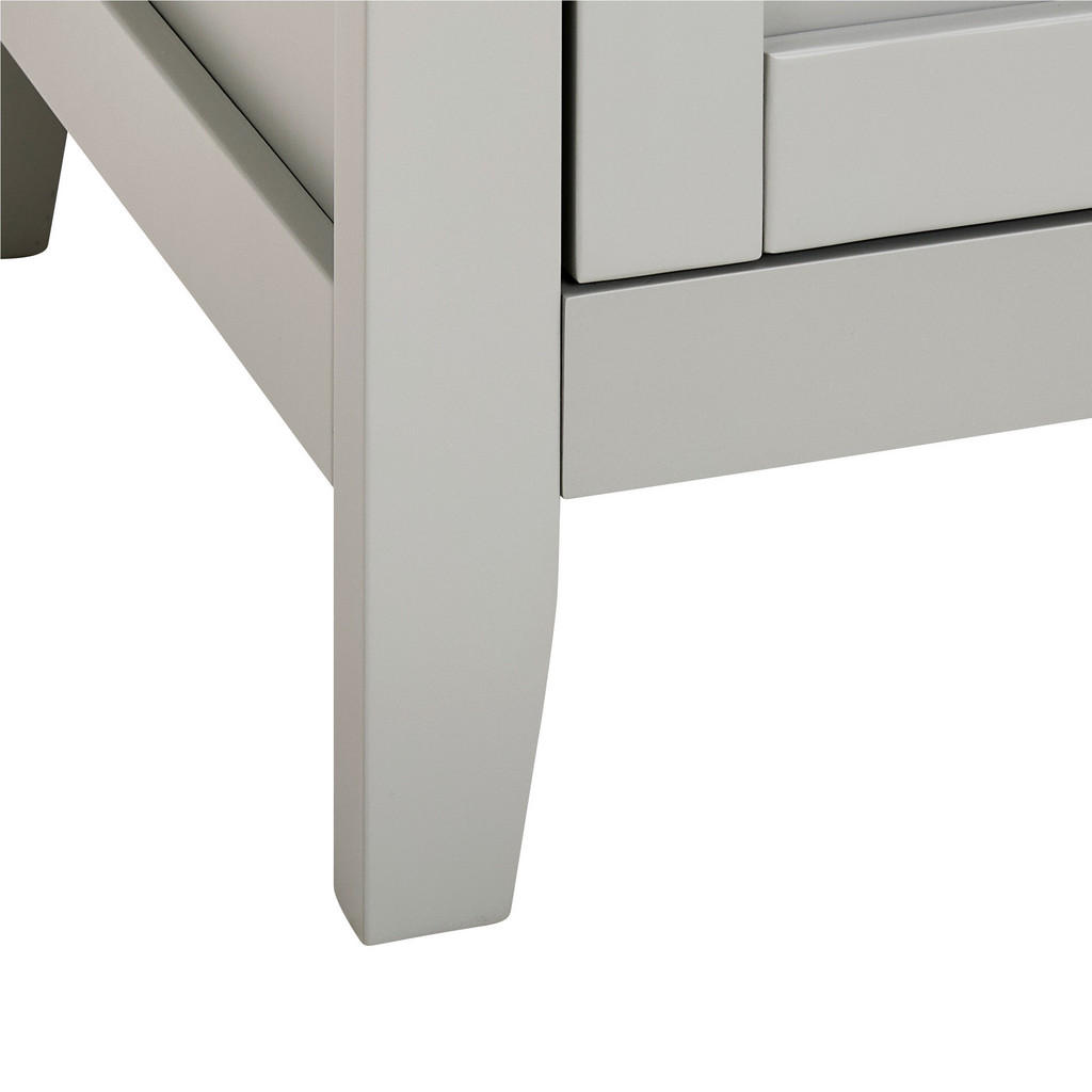 Thumbnail - Mid.you Schuhschrank, Grau, Natur, Holzwerkstoff, Eiche, Kiefer, furniert, massiv, 5 Fächer, 80x110x38 cm, Garderobe, Sc...