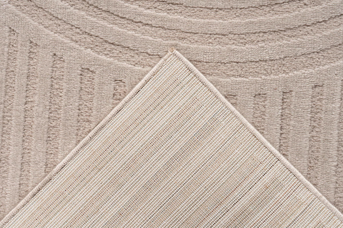 FLACHWEBETEPPICH 160/230 cm Beige rechteckig  - Beige, Basics, Textil (160/230cm) - Kayoom