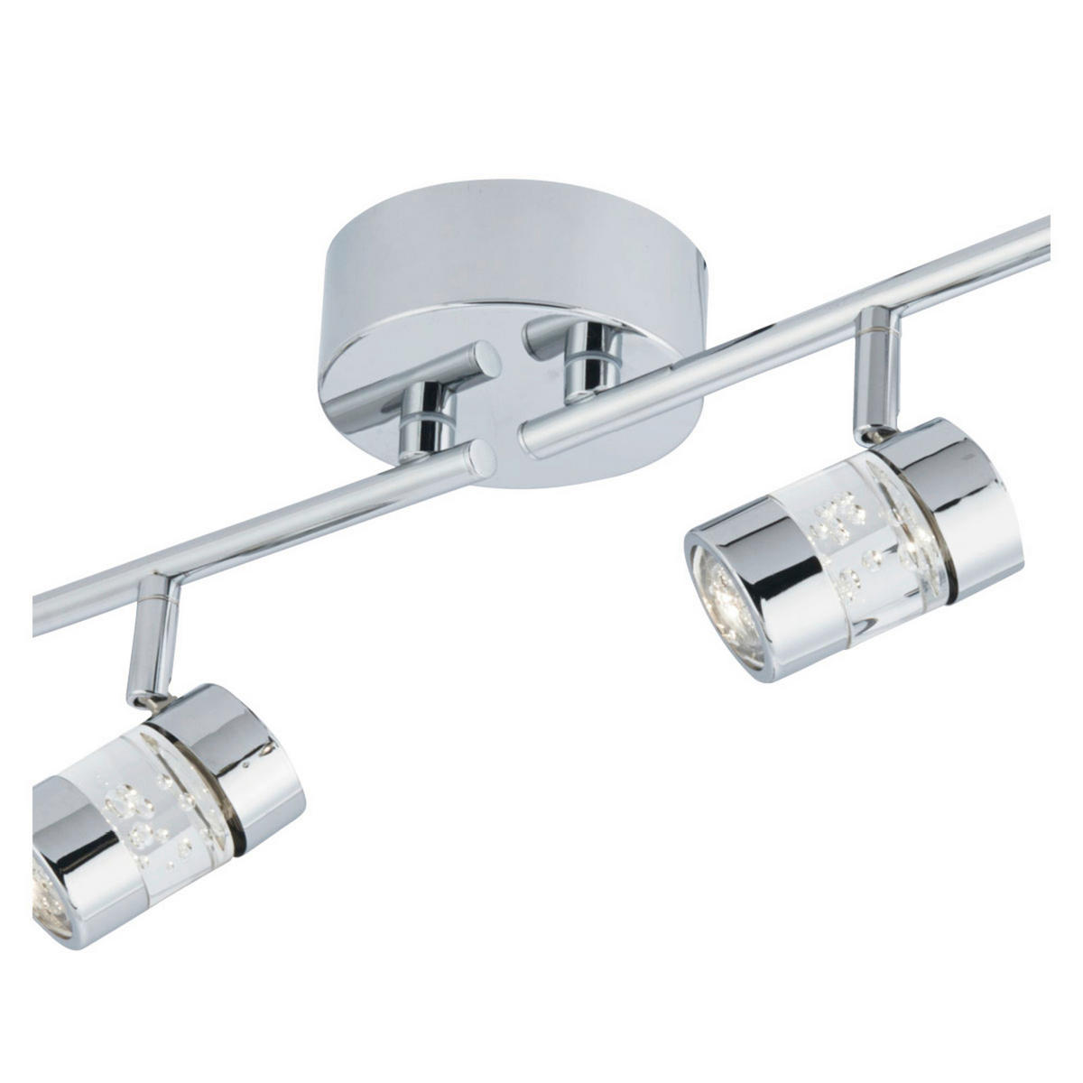 DECKENSTRAHLER Rollo 90/17/13 cm  - Chromfarben, Design, Kunststoff/Metall (90/17/13cm)