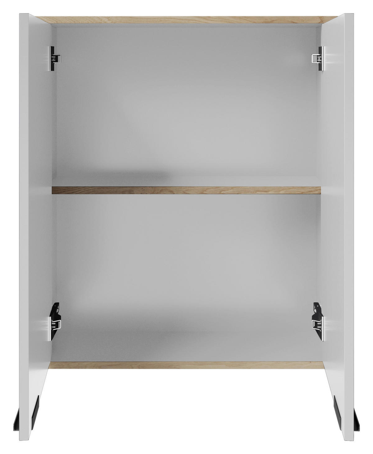 HÄNGESCHRANK 60/63/32,5 cm  - Weiß/Eiche Artisan, MODERN, Holzwerkstoff/Kunststoff (60/63/32,5cm) - MID.YOU