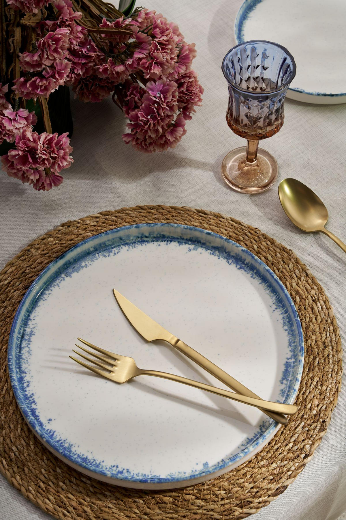 KOMBISERVICE Weiß, Pastellblau 24-teilig 6 Personen  - Pastellblau/Weiß, Basics, Keramik - P & B