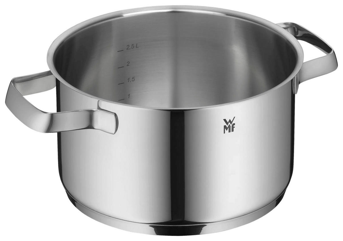 KOCHTOPFSET Belmonte 5-teilig  - Edelstahlfarben, Basics, Metall - WMF