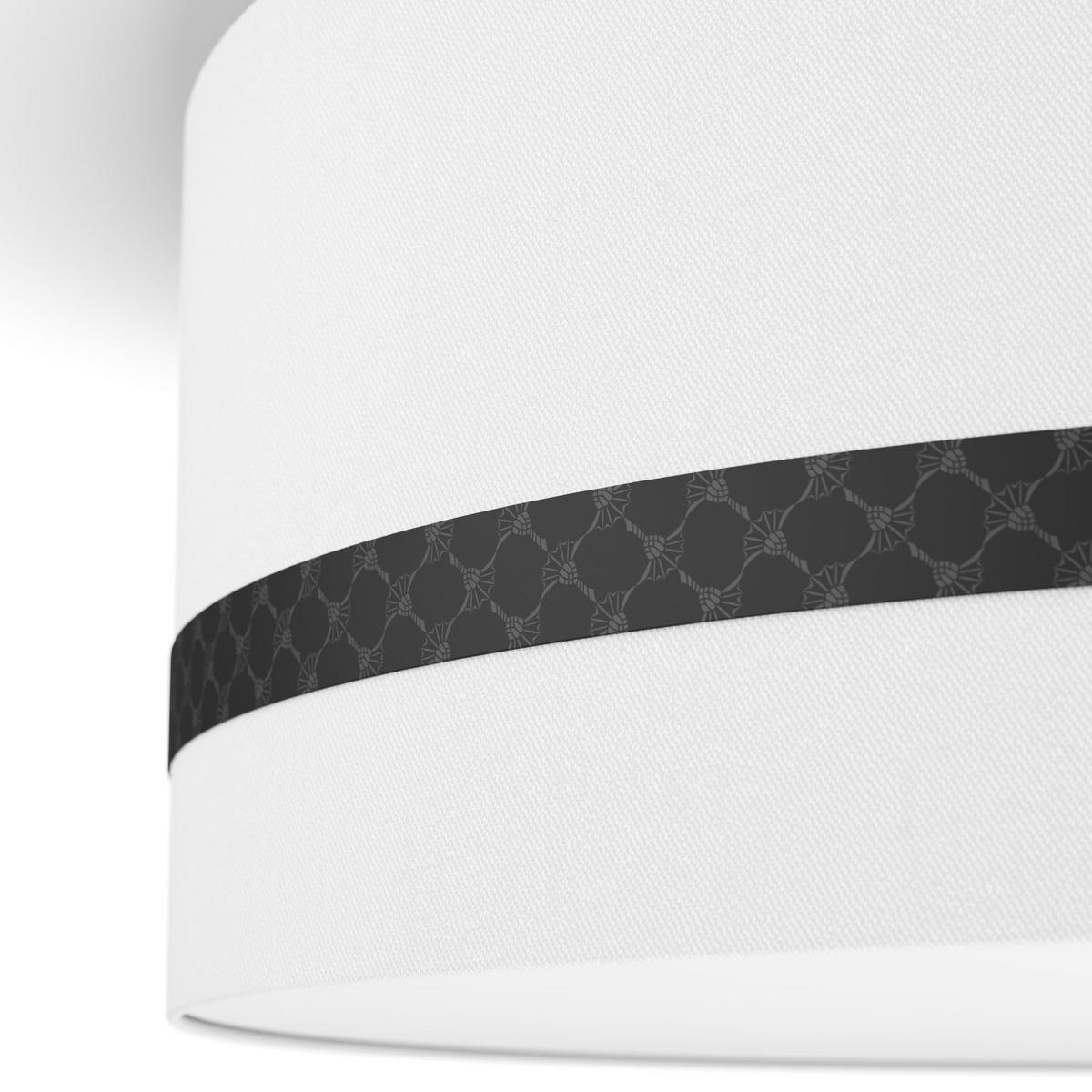 DECKENLEUCHTE ROUND LIGHTS 53/23 cm   - Schwarz/Weiß, LIFESTYLE, Textil/Metall (53/23cm) - Joop!
