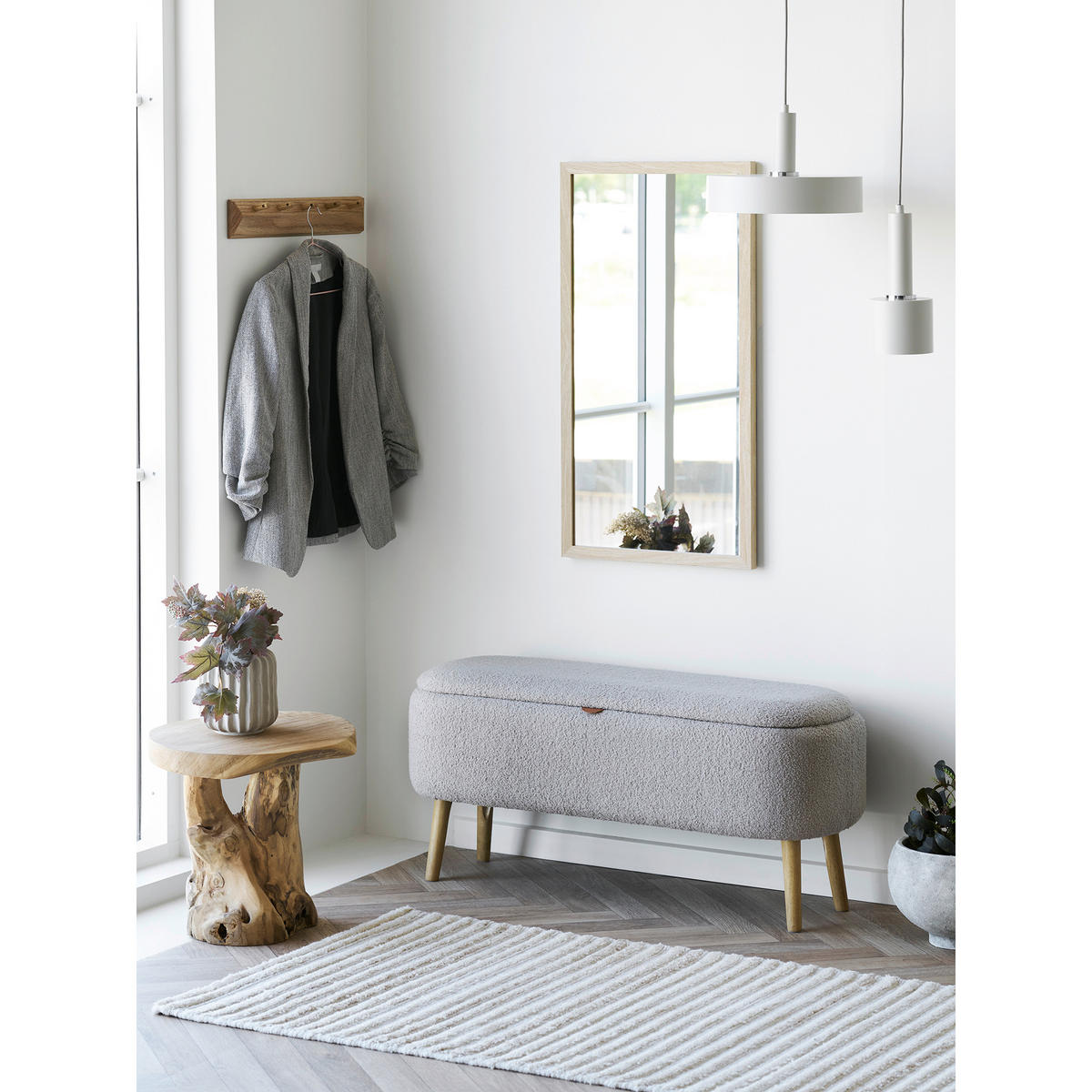 BEISTELLTISCH in Holz 40/45/40 cm  - Teakfarben, Basics, Holz (40/45/40cm)