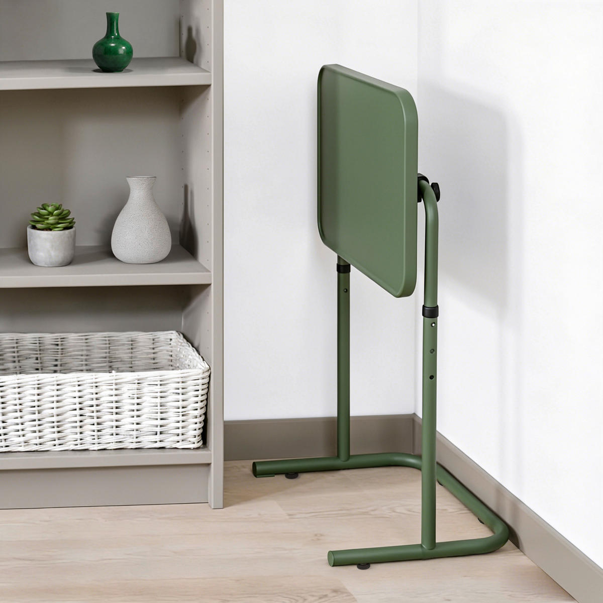 BEISTELLTISCH in Metall, Holzwerkstoff  - Grün, Design, Holzwerkstoff/Metall (48/60,5/35cm) - MID.YOU