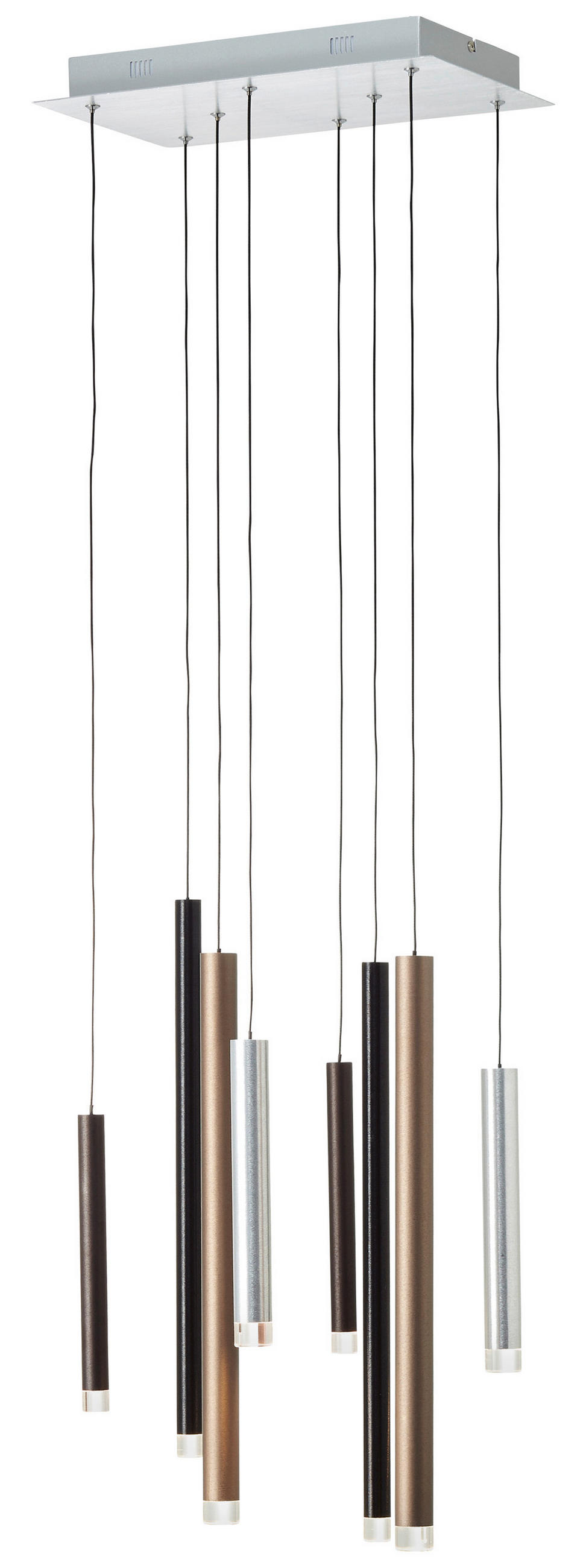 LED SVJETILJKA VISEĆA    40/25/180 cm    Cembalo  - smeđa/crna, Design, metal/plastika (40/25/180cm)