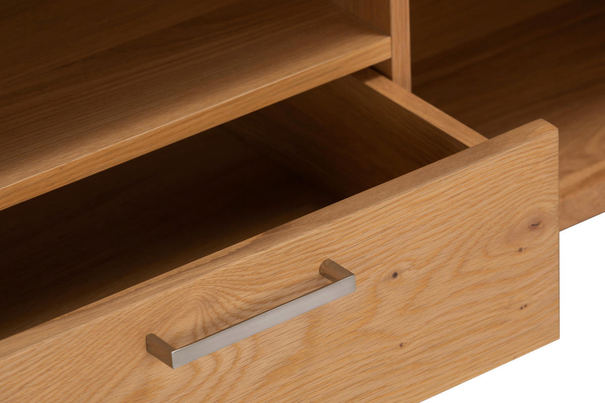 LOWBOARD  in  - Silberfarben/Naturfarben, Design, Holz/Holzwerkstoff (171/43/47cm) - MID.YOU