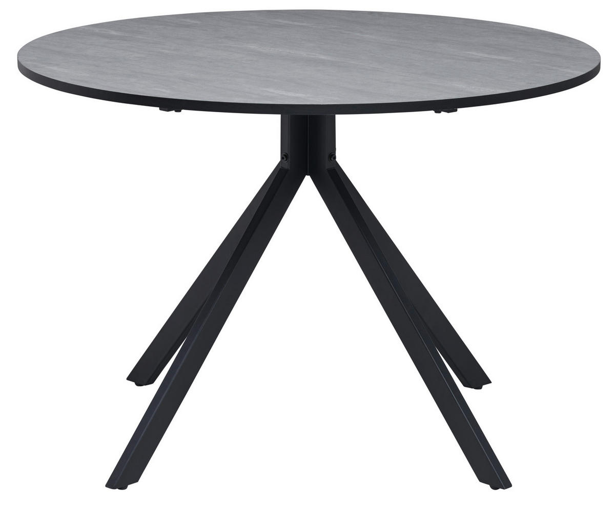 STOL ZA BLAGOVAONICU  siva  metal, drvni materijal      - siva/crna, Konvencionalno, drvni materijal/metal (110/110/76cm) - MID.YOU