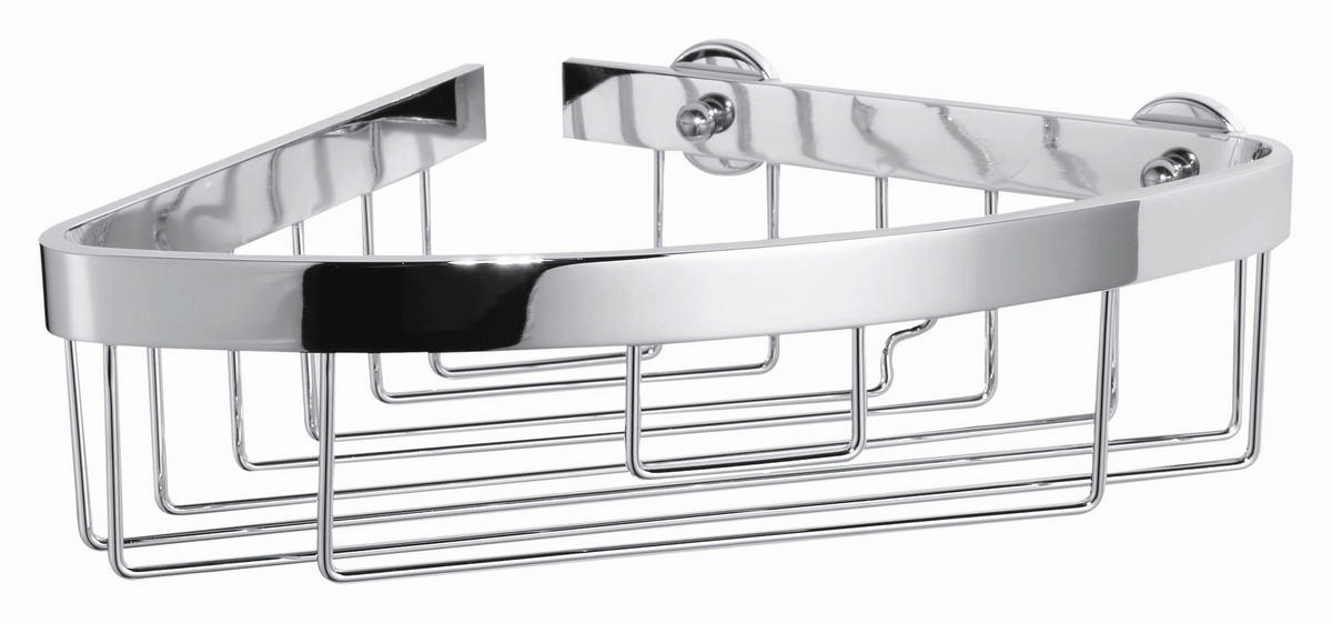 DUSCHABLAGE - Chromfarben, Basics, Metall (20,5/12,5/8,7cm) - Tesa