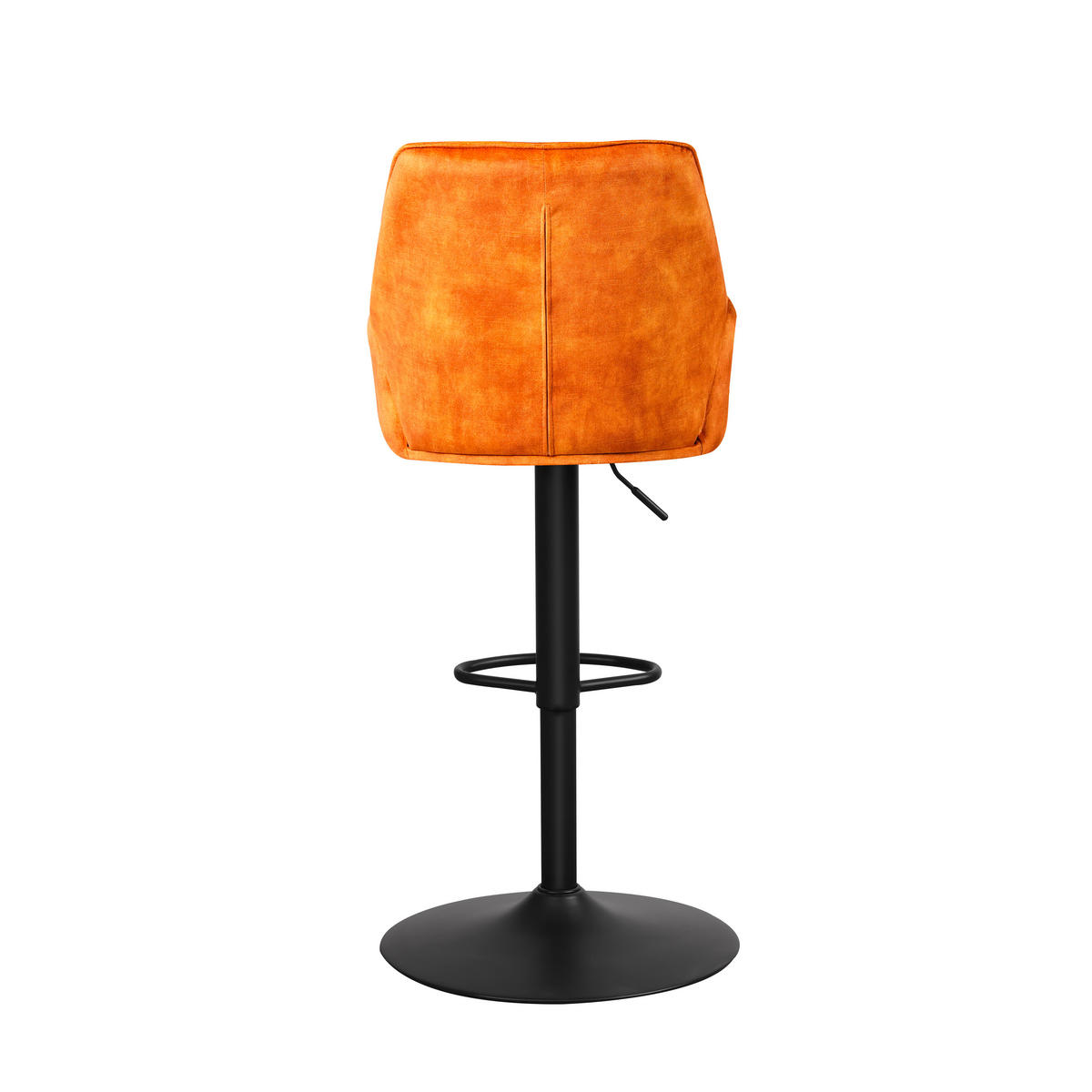 SADA BAROVÝCH STOLIČIEK 2 kus - oranžová/čierna, Modern, kov/textil (54/100/58cm) - MID.YOU