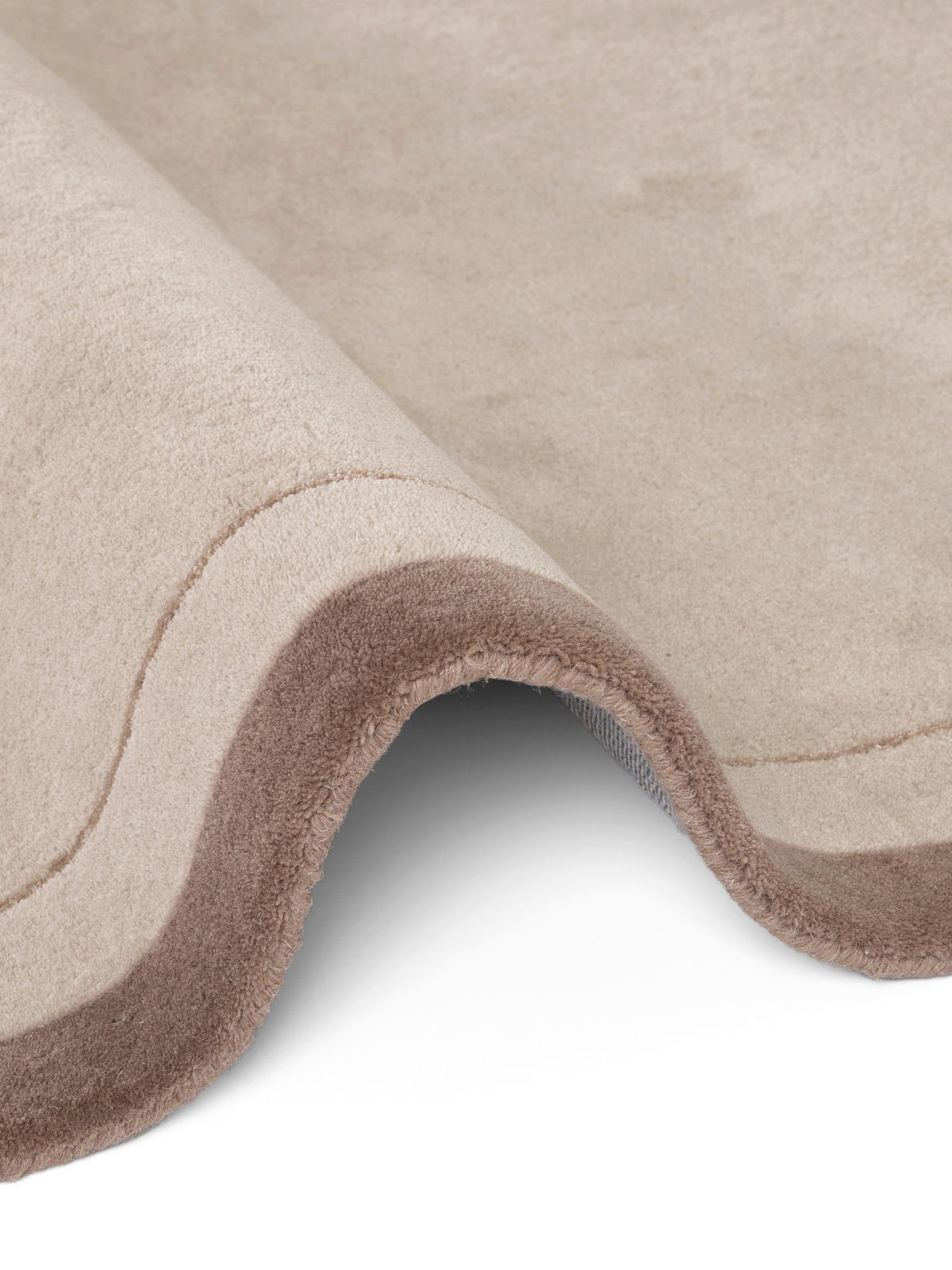 WOLLTEPPICH Wohnzimmer 120/170 cm Kollektion 1888 Niko Braun, Creme rechteckig  - Creme/Braun, Basics, Textil (120/170cm) - Villeroy & Boch