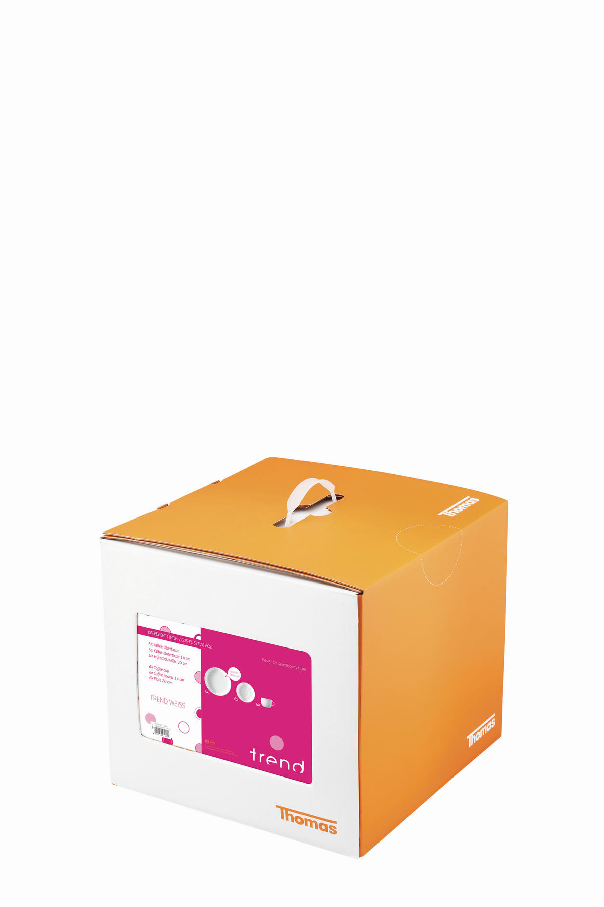 KAFFEESERVICE Trend weiß 18-teilig  - Weiss, Basics, Keramik (31.6/28.2/31.6cm) - Thomas