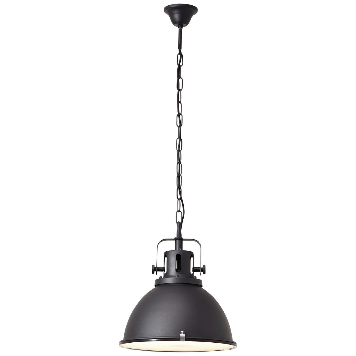 HÄNGELEUCHTE 38/133 cm    - Schwarz, Trend, Glas/Metall (38/133cm) - Brilliant
