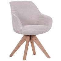 ARMLEHNSTUHL  in Cord  - Eichefarben/Weiß, Design, Holz/Textil (60/83/65cm) - Landscape