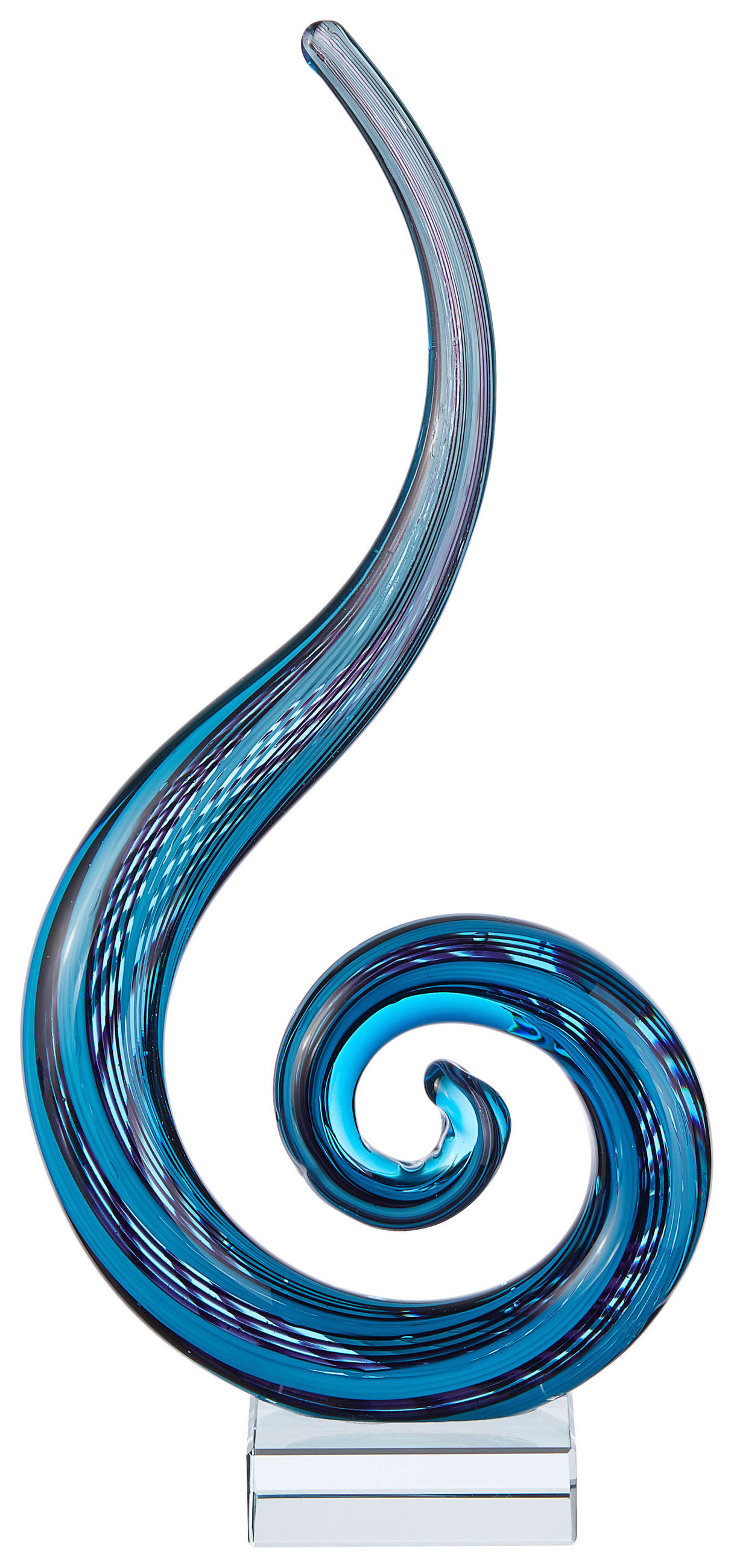 Ambia Home Skulptur Blau, Schwarz 12.5x27x6 cm