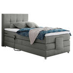 BOXSPRINGBETT 100/200 cm  in Grau  - Silberfarben/Grau, KONVENTIONELL, Holzwerkstoff/Kunststoff (100/200cm) - Esposa