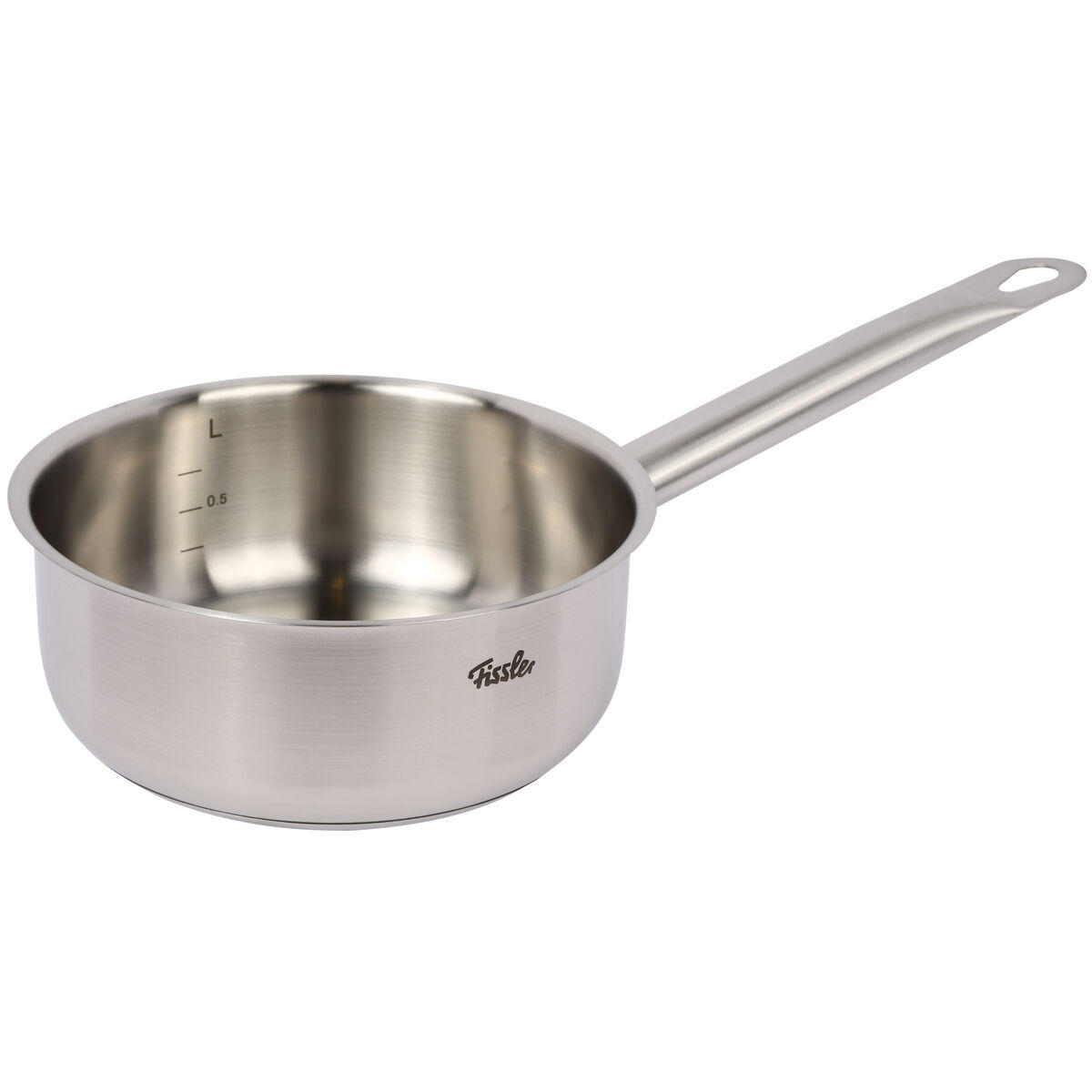 STIELKASSEROLLE San Francisco 1 L  - Silberfarben, Basics, Metall (16cm) - Fissler