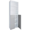 AKTENSCHRANK 70/220/39 cm  - Weiss/Grau, Design, Holzwerkstoff (70/220/39cm) - MID.YOU