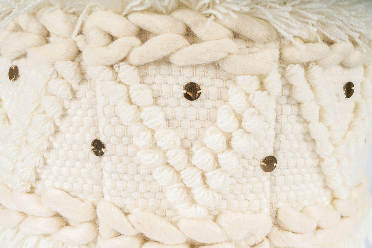 SEDACÍ PODUŠKA, 35/35/35 cm - krémová, Trend, textil (35/35/35cm) - Livetastic