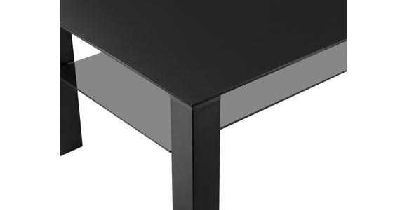 COUCHTISCH in Metall, Glas 115/65/42 cm  - Schwarz/Grau, Design, Glas/Metall (115/65/42cm) - Novel