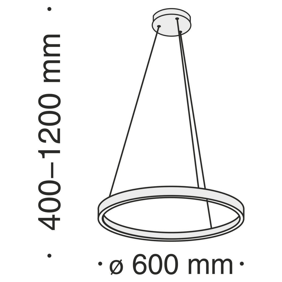 PENDELLEUCHTE 60/120 cm    - Schwarz, Basics, Metall (60/120cm) - MAYTONI